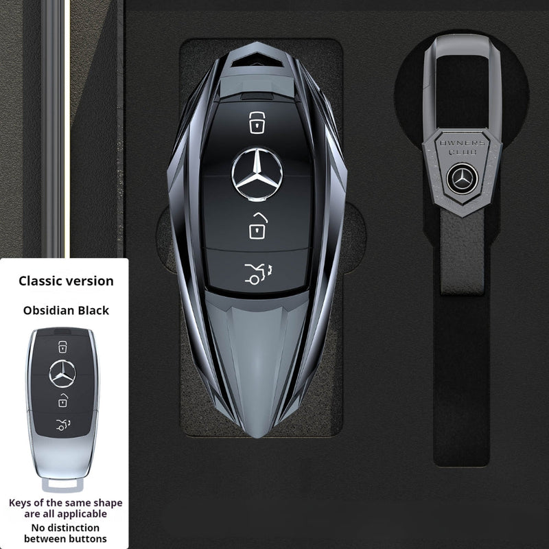 Chargez l&#39;image dans la visionneuse de la galerie, Mercedes Benz Mecha Style Zinc Alloy Car Key Fob Case Cover For Benz A, B, C, E, S, G-Class, GLA, GLB, GLC, GLE, GLS, CLA, CLS, EQC - Polar Tech Australia
