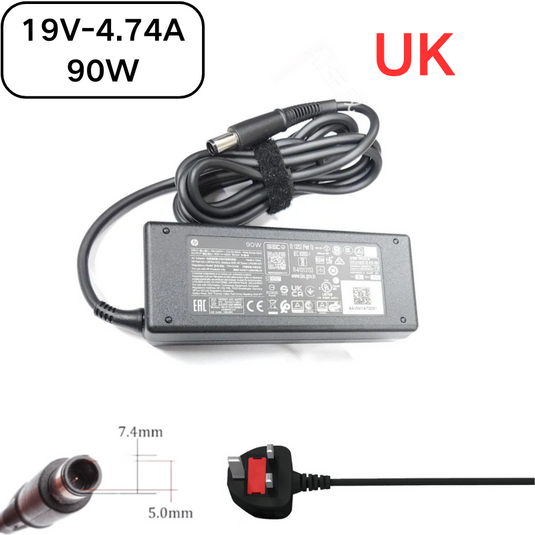 [19V-4.74A/90W][7.4x5.0] HP HP All-in-One 24 PC 24-cb / Desktop 27-cb / ProDesk 600 G6 Desktop Mini PC Series - Laptop AC Power Supply Adapter Charger - Polar Tech Australia