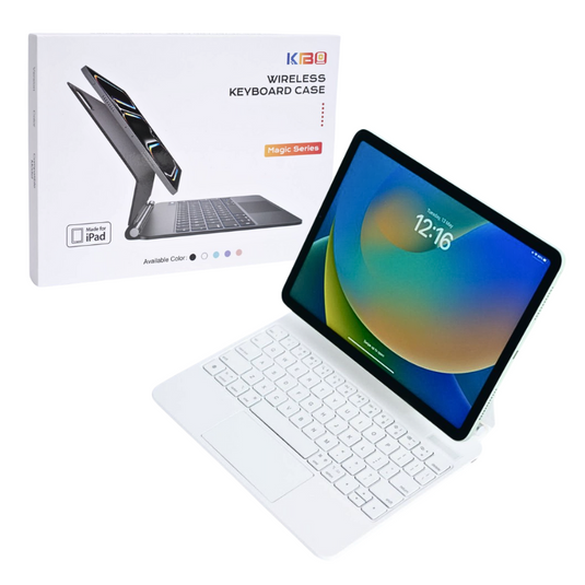Magic Magnetic Floating Trackpad Wireless 7 Multi-Color Backlit Keyboard Case for Apple iPad Pro 12.9" 3rd/4/5/6th & Air 13” M2/M3 (2024/2025)
