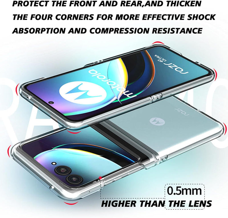 Chargez l&#39;image dans la visionneuse de la galerie, Motorola Moto Razr 40 Ultra - AirPillow Cushion Transparent Soft Clear TPU Shockproof Case - Polar Tech Australia
