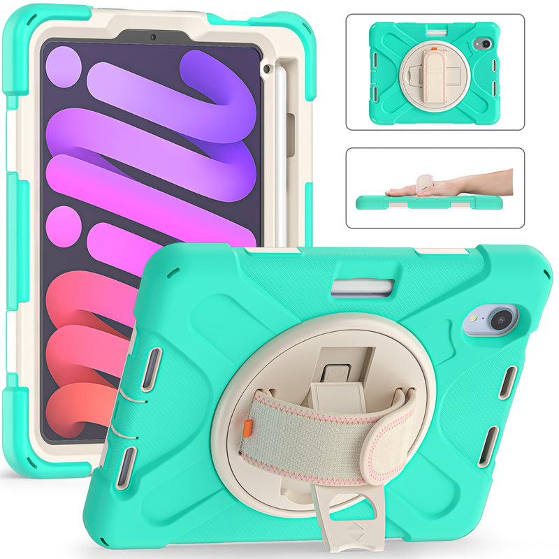 Chargez l&#39;image dans la visionneuse de la galerie, Apple iPad Mini 6 6th Gen Defender Heavy Duty Drop Proof Rugged Protective Stand Case - Polar Tech Australia
