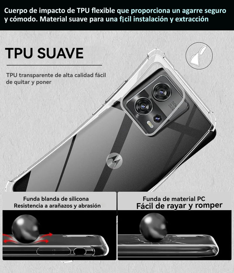 Load image into Gallery viewer, Motorola Moto Edge 30 Fusion/Moto S30 Pro - AirPillow Cushion Transparent Soft Clear TPU Four Corners Protective Case - Polar Tech Australia
