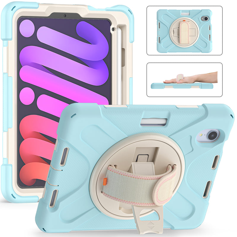 Chargez l&#39;image dans la visionneuse de la galerie, Apple iPad Mini 6 6th Gen Defender Heavy Duty Drop Proof Rugged Protective Stand Case - Polar Tech Australia
