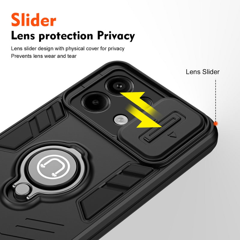Load image into Gallery viewer, Xiaomi Redmi Note 13 5G - Camshield Ring Holder Phone Case - Polar Tech Australia
