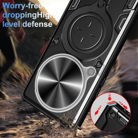 Honor Magic7 Lite (BRP-NX1) - Heavy Duty Sliding Camshield Ringer Holder Phone Case