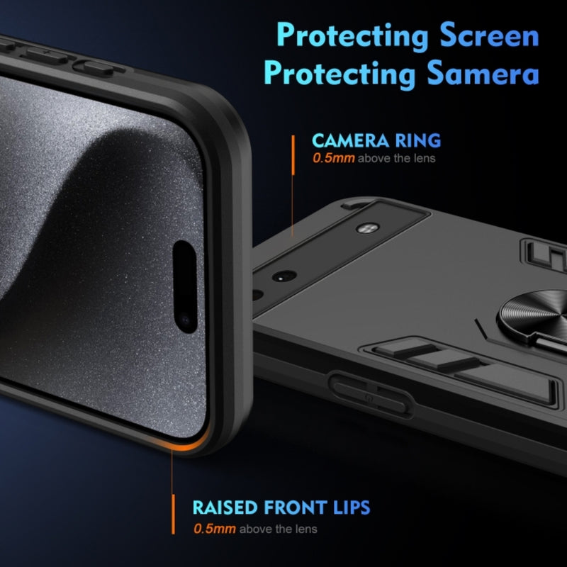 Cargue la imagen en el visor de la galería, Google Pixel 6A - Heavy Duty Armor Case With Metal Bracket - Polar Tech Australia
