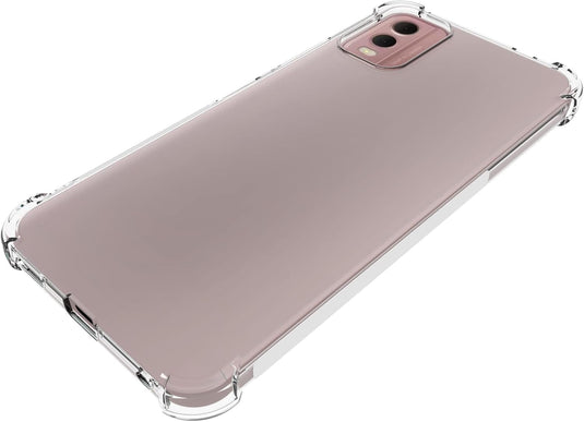 Nokia C32 - AirPillow Cushion Transparent Soft Clear TPU Four Corners Protective Case - Polar Tech Australia
