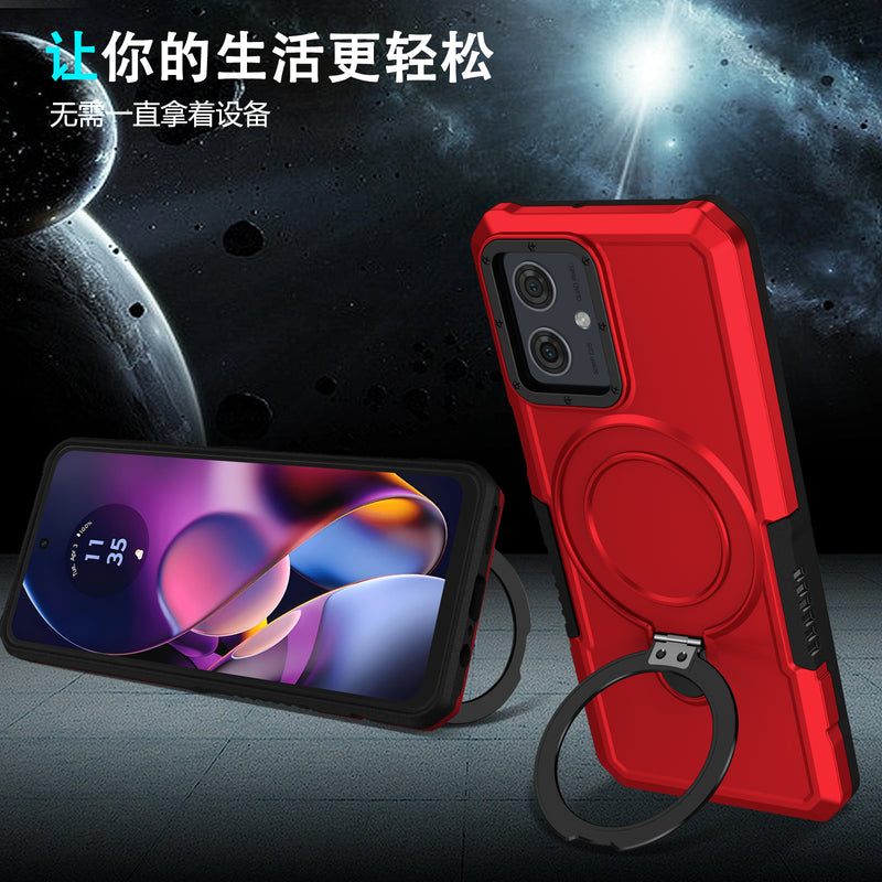 Load image into Gallery viewer, [Ring Rotating Stand] Motorola Moto E14/G14 - Shield Shockproof Rugged Heavy Duty Case - Polar Tech Australia
