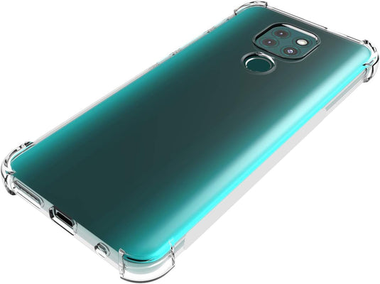 Motorola Moto G9/Moto G9 Play/Moto E7 Plus - AirPillow Cushion Transparent Soft Clear TPU Four Corners Protective Case - Polar Tech Australia