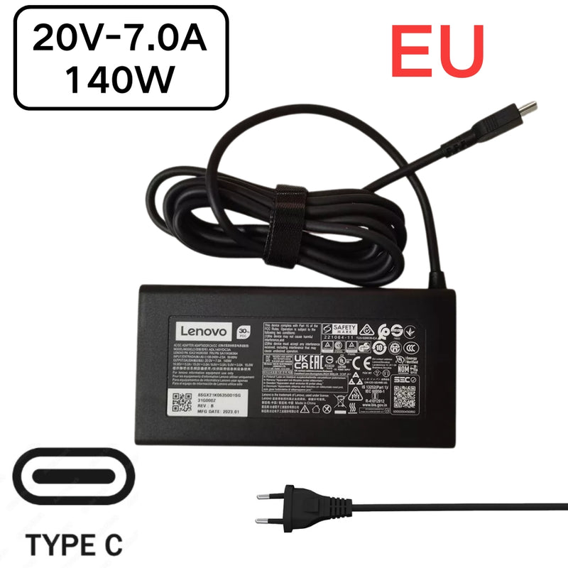 Chargez l&#39;image dans la visionneuse de la galerie, [20V-7.0A/140W][Type C] Lenovo IdeaPad Pro 5 Lenovo Slim Pro 7 Laptop AC Power Supply Adapter Charger - Polar Tech Australia
