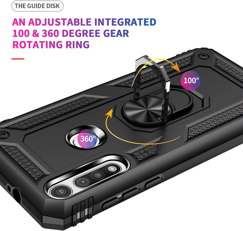 Load image into Gallery viewer, [Magnetic Ring Kickstand] Motorola Moto G Fast - Shield Shockproof Rugged Heavy Duty Case - Polar Tech Australia
