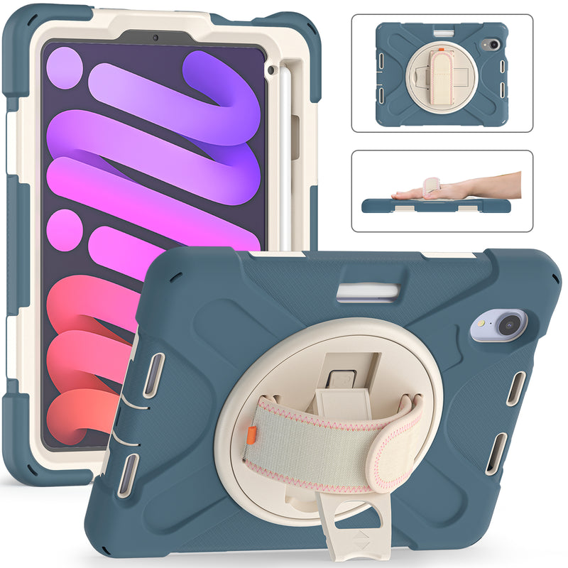 Chargez l&#39;image dans la visionneuse de la galerie, Apple iPad Mini 6 6th Gen Defender Heavy Duty Drop Proof Rugged Protective Stand Case - Polar Tech Australia
