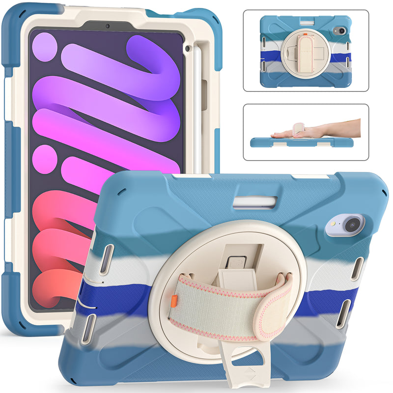 Chargez l&#39;image dans la visionneuse de la galerie, Apple iPad Mini 6 6th Gen Defender Heavy Duty Drop Proof Rugged Protective Stand Case - Polar Tech Australia
