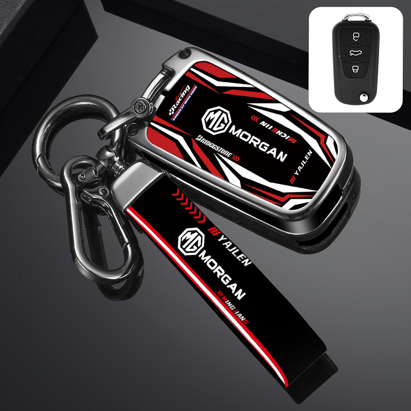 Cargue la imagen en el visor de la galería, MG Stylish Racing-inspired Design Car Key Fob Case Cover For MG5, MG7, MG GT, MG GS, MG ZS, MG 360
