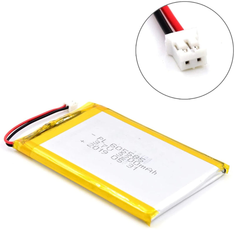 Load image into Gallery viewer, [PH2.0-JST Connector][605585] Universal 3200mAh 3.7V Rechargeable Li-Ion Lithium Polymer Battery - Polar Tech Australia
