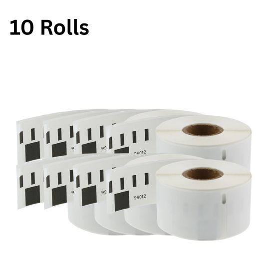 [10/20/50 Rolls][260 Labels] Bulk Dymo LabelWriter White Label 99012 / S0722400 36mm x 89mm Large Address Label