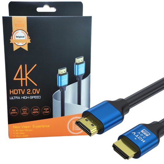Câble HDMI USAMS 4K cordon vidéo HDMI 2.0 haute vitesse 18 Gbps - (longueur 3 M) 