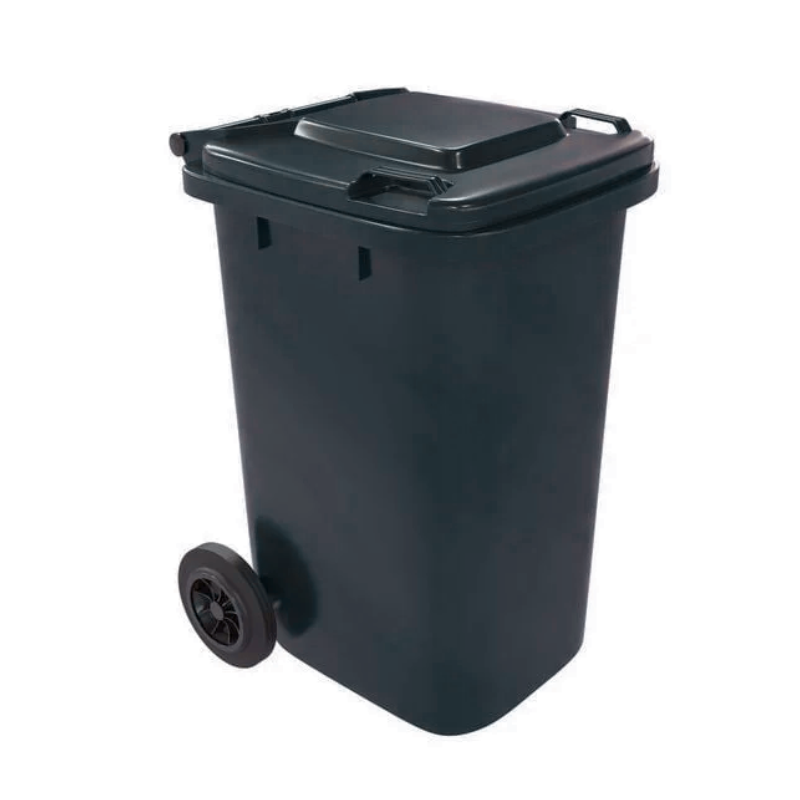 Chargez l&#39;image dans la visionneuse de la galerie, [80L/100L/120L] Large Size Heavy Duty Handy Black Wheelie Warehouse Kitchen Restaurant Rubbish Bin - Polar Tech Australia
