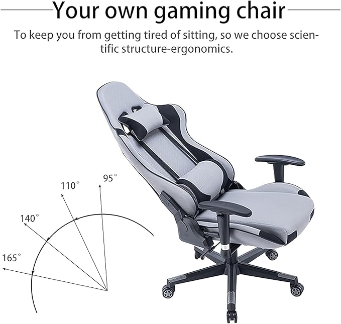 Cargue la imagen en el visor de la galería, Breathable Ergonomic Designed Gaming Chair Height Adjustment Swivel Computer Chair

