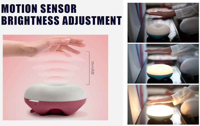 Cargue la imagen en el visor de la galería, [Clearance] IPUDA Stylish CandyFloss Donut bedside Smart Gesture Sensor Light
