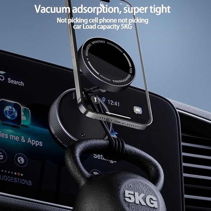 Load image into Gallery viewer, [K10A] Universal Super Strong Secure Vacuum Suction Magnet Phone Holder - Polar Tech Australia
