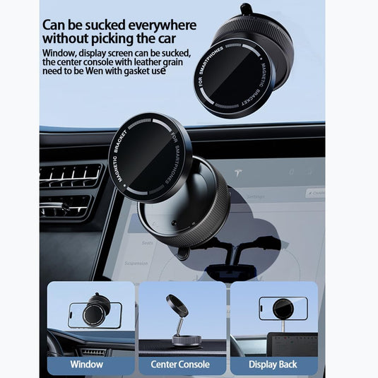 [K10A] Universal Super Strong Secure Vacuum Suction Magnet Phone Holder - Polar Tech Australia