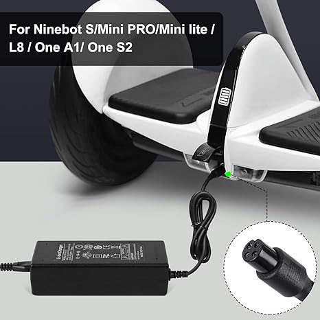 Cargue la imagen en el visor de la galería, [70W/63V-1.1A][4 Pins] Segway Ninebot Scooter S/Mini PRO/Mini lite / L8 / One A1/ One S2/ S-MAX, N3M240, N3MM240 Replacement Charger - Polar Tech Australia
