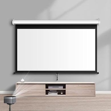 Foldable Auto-Lock Projector Wall Screen 16:9 Support 4K FHD 3D For Indoor Office Presentation Home Theater