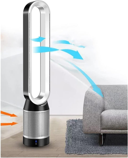 42 inch Bladeless Cooling Fan Air Purification Stand Portable Air Conditional