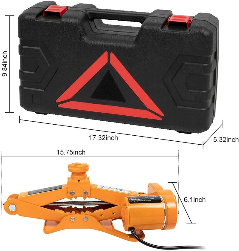 Cargue la imagen en el visor de la galería, 3 Ton Electric Car Jack 12V Scissor Jack for Sedan and SUV, Portable &amp; Waterproof, LED Light, Safety Features - Polar Tech Australia
