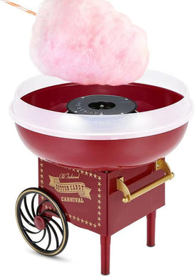 Candy Floss Machine Maker 500W Cotton Candy Machine Maker Red Vintage Design Party Gift Cotton Candy Makers for Children Adult Fairground Style Cotton Candy - Polar Tech Australia