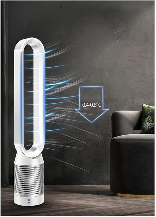 42 inch Bladeless Cooling Fan Air Purification Stand Portable Air Conditional