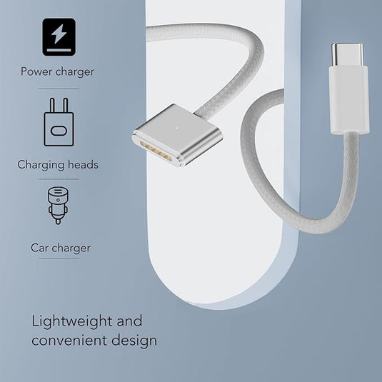[2M] Type-C / USB-C to Magsafe 3 PD 140W Braided Heavy Duty Cable - Polar Tech Australia