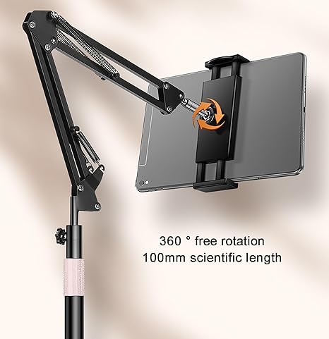 Load image into Gallery viewer, [PT-X52] Universal Flexible Adjustable Floor Mobile Phone Tablet Holder Stand
