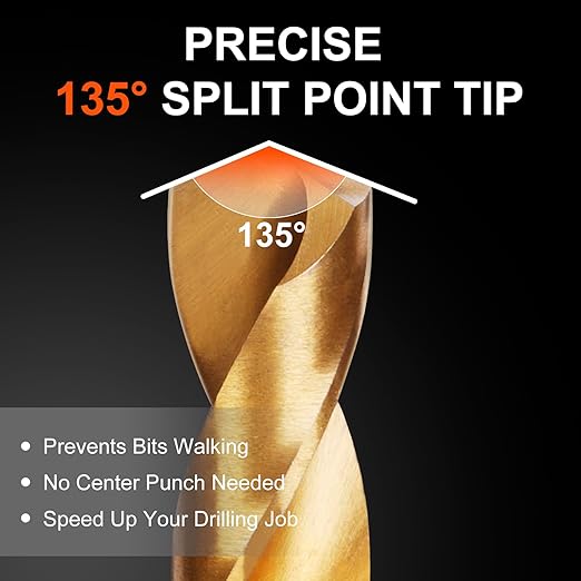 Cargue la imagen en el visor de la galería, [99 in 1] High Speed Steel Titanium Twist Drill Bit Set for Steel, Wood, Plastic, Metal, Copper, Aluminum Alloy with Storage Case
