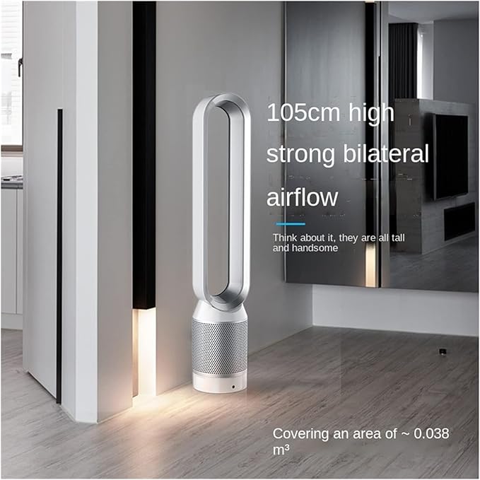 Load image into Gallery viewer, 42 inch Bladeless Cooling Fan Air Purification Stand Portable Air Conditional
