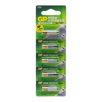 [GP27A & A27][5 Pcs Pack] GP Super 12V Alkaline Batteries Garage Door Remote Control / Door Bell / Alarm Battery - Polar Tech Australia