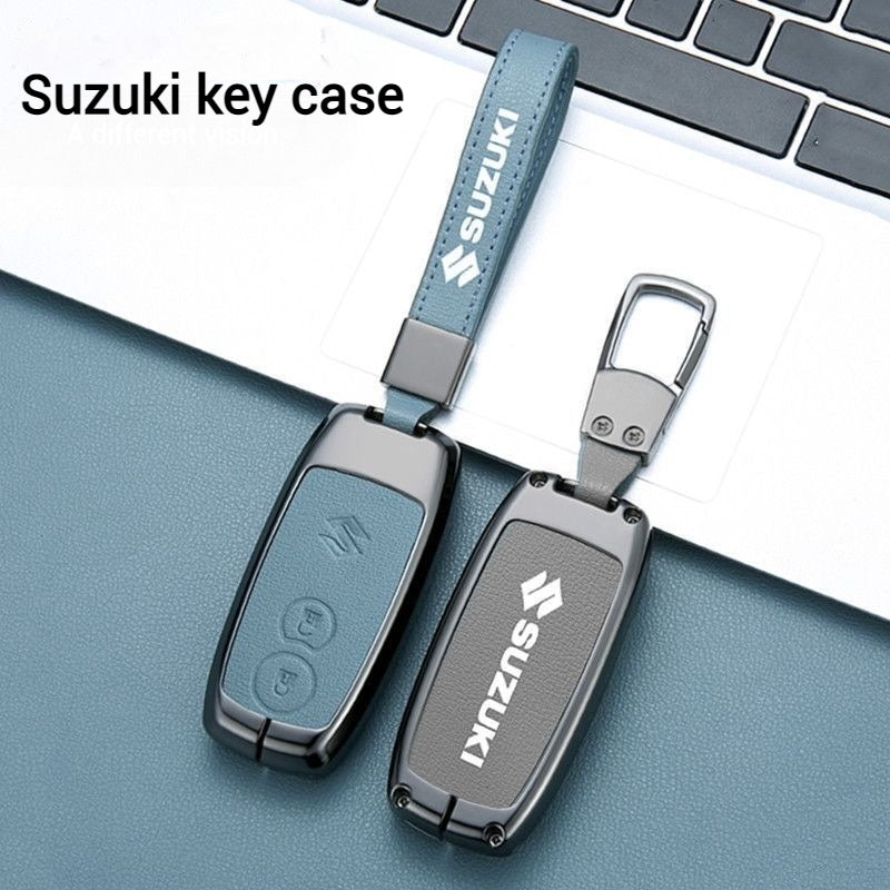 Chargez l&#39;image dans la visionneuse de la galerie, Suzuki Zinc Alloy PU Leather Car Key Fob Case Cover For SX4, Vitara - Polar Tech Australia
