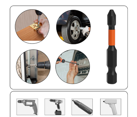 [10pcs/70mm] Magnetic Anti-Shock PH2 Phillips Impact Driver Bit Set