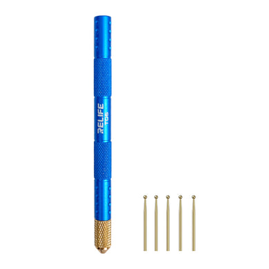 [TO6] RELIFE TO6 Pure Copper with Gold Plating Desoldering Needle Set for BGA Packaging Chip Soldering ﻿Tool