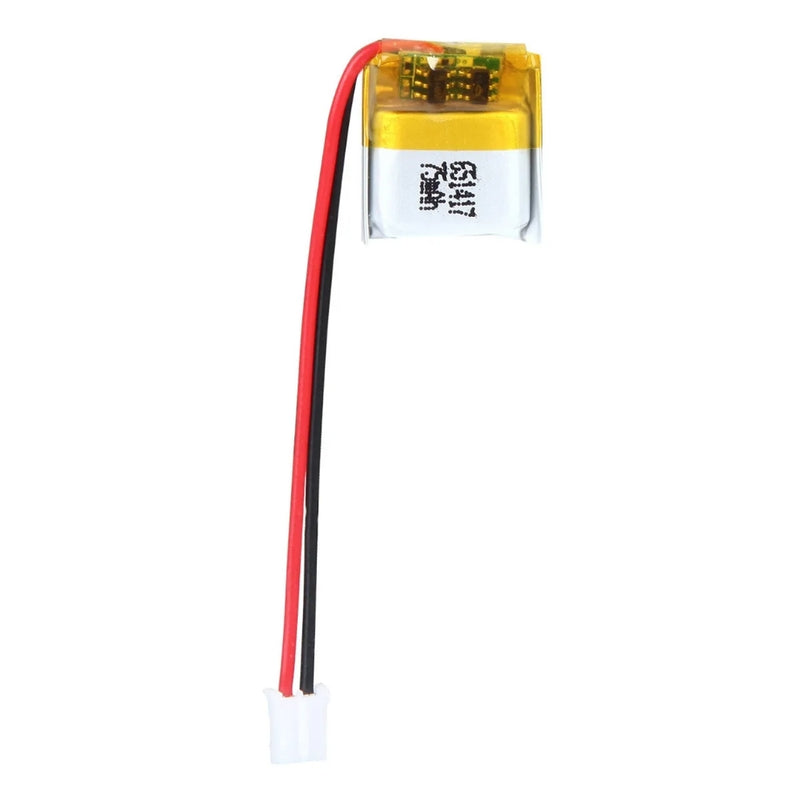 Cargue la imagen en el visor de la galería, [PH2.0-JST Connector][651417] Universal 75mAh 3.7V Rechargeable Li-Ion Lithium Polymer Battery - Polar Tech Australia
