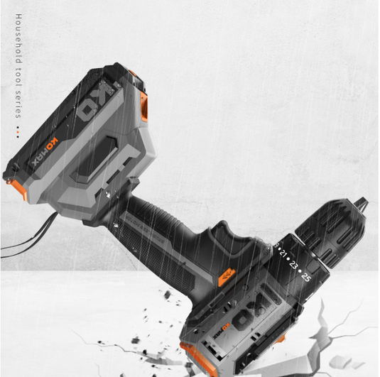 [Bundel Kit] Komax 21V V12 High Power Electric Rechargeable Cordless Hammer Drill Brushless Motor