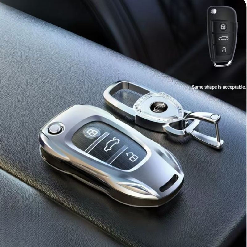 Cargue la imagen en el visor de la galería, Audi Zinc Alloy Silicone Car Key Fob Case Cover For A3 For A4, A5, Q3, Q7, Audi TT - i-Station Mobile Phone &amp; Electronic Device Repair and Accessories
