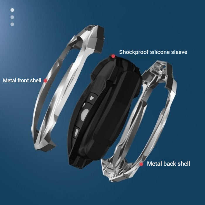 Cargue la imagen en el visor de la galería, Subaru Mech-style Metal + TPU Full Protection Car Key Fob Case Cover For Outback, Forester, Impreza, WRX, XV, Crosstrek, Legacy
