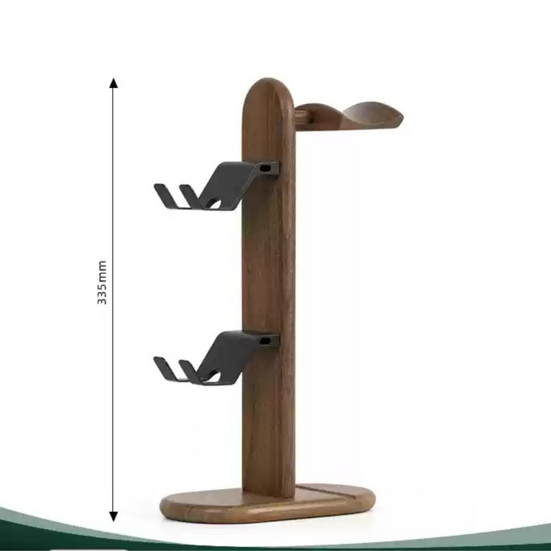 Cargue la imagen en el visor de la galería, Wooden Headphone Stand, Switch Game Controller, Xbox Solid Wood Storage Rack - Polar Tech Australia
