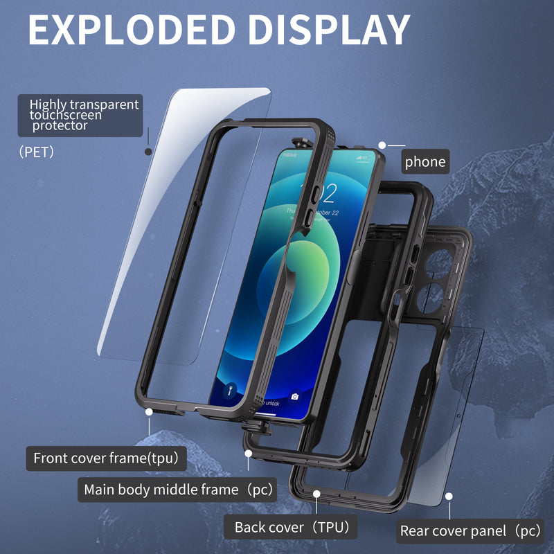 Cargue la imagen en el visor de la galería, Xiaomi Redmi Note 13 5G - Shellbox Full Covered Waterproof Heavy Duty Tough Armor Case - Polar Tech Australia
