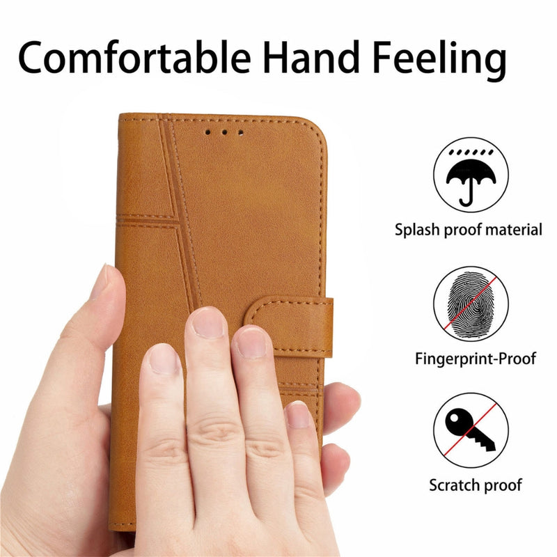 Cargue la imagen en el visor de la galería, Google Pixel 6 Pro - Stitching Calf Texture Buckle Leather Phone Case
