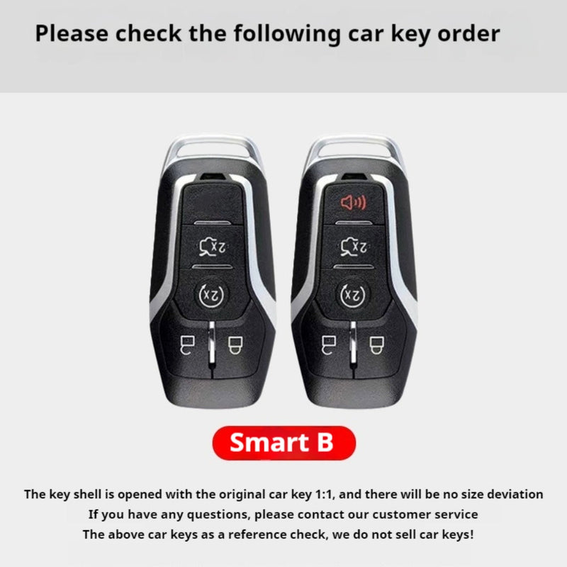 Load image into Gallery viewer, Ford Mustang Zinc Alloy Leather Car Key Fob Case Cover
