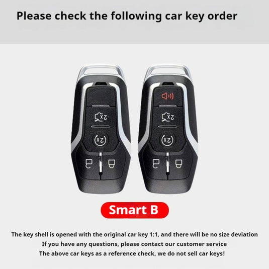 Ford Mustang Zinc Alloy Leather Car Key Fob Case Cover