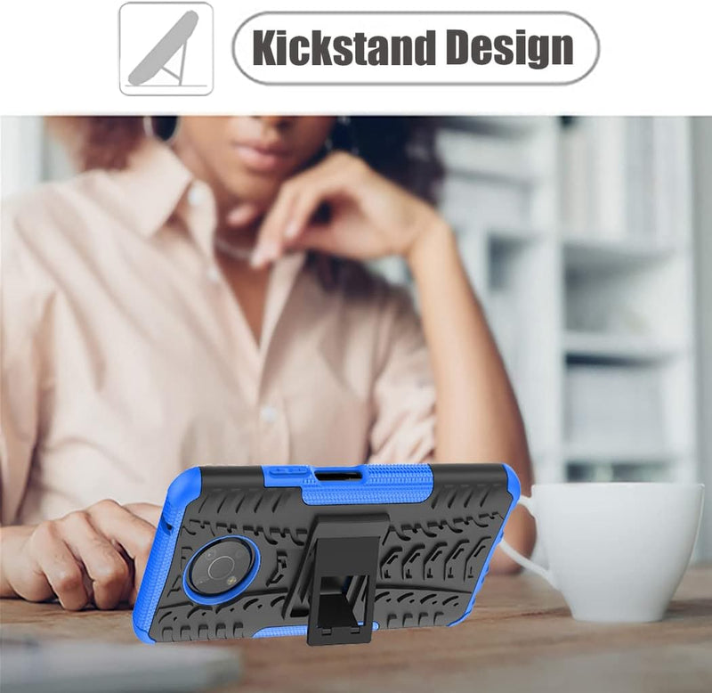 Cargue la imagen en el visor de la galería, Nokia G300 - Shield With Kickstand Hard PC Back Cover Soft TPU Dual Layer Protection Case - Polar Tech Australia

